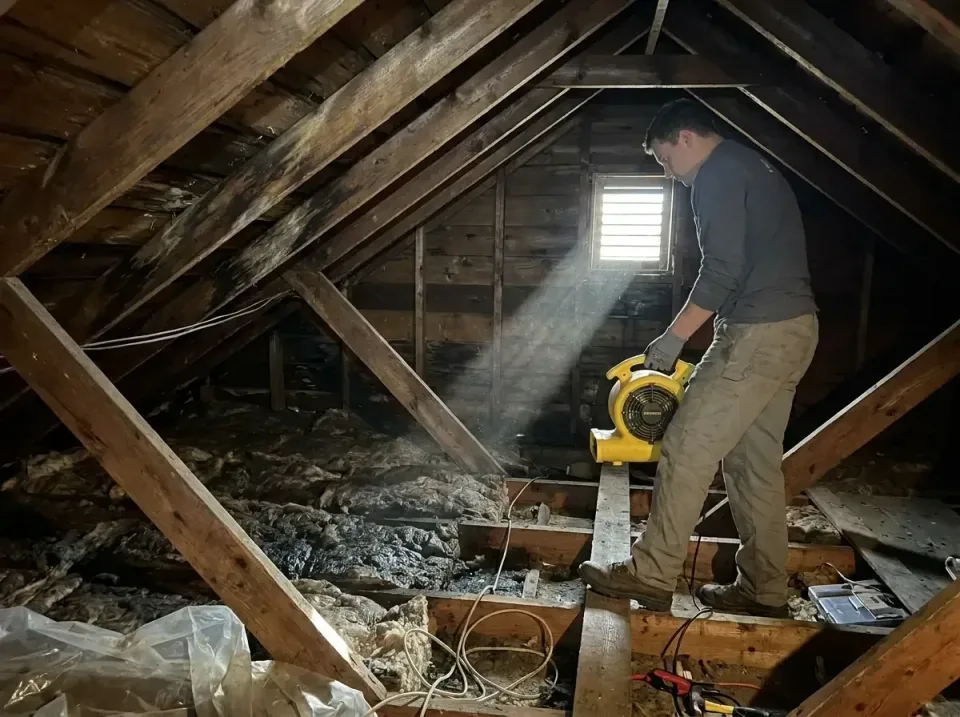 attic-water-damage-drying-proc-007 — frequently asked questions, Emergency Water Extraction & 24/7 Flood Response in Callend…